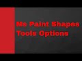 Ms Paint Shapes & Tools Introduction In Punjabi