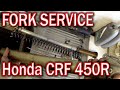 HONDA CRF 450 R front fork rebuild - SHOWA