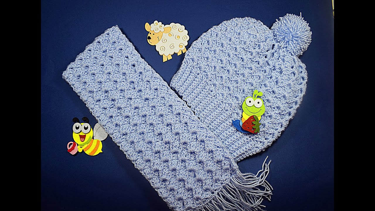 gorro y bufanda crochet