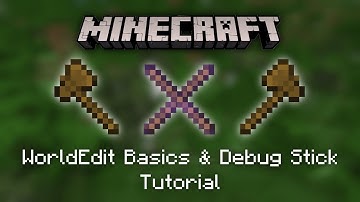 Minecraft Tutorial: World Edit Basics & Debug Sticks