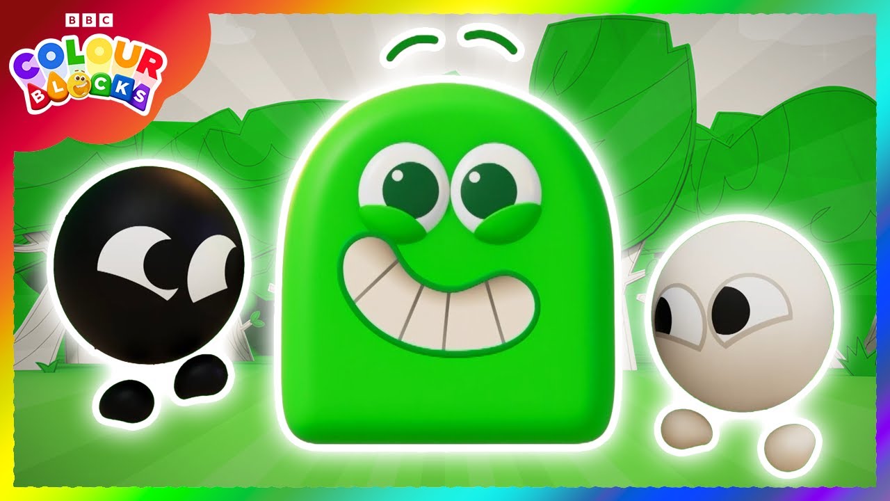 How Many Shades of Green Can Colourblock Green Find? 💚 | Colours for Kids | @colourblocks