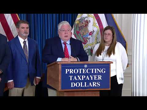 West Virginia Gov. Patrick Morrisey holds news conference