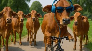 FUNNY COW DANCE Con bò - Con trâu - Nhạc con bò - Con bò ăn 2024 | Cow Dance Mix | Dancing Cow