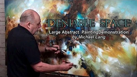 Mix Lang Large Abstract Painting Demo. Creating Co...