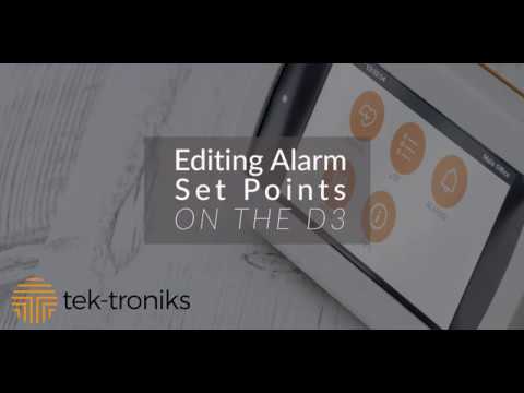 D3: Editing Alarm Set Points