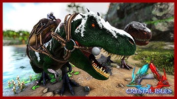 Starting The Rex Army! Rex Taming! Crystal Isles Map! Ep 23!