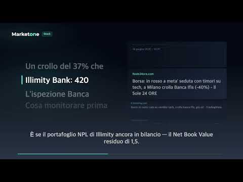 Video Banca Ifis -37% | Illimity nascondeva perdite da 420 milioni