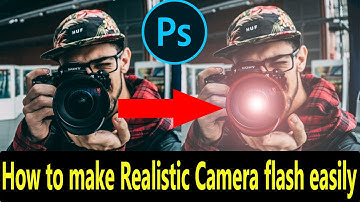 How to make Realistic Camera flash easily in photoshop cs6 2023
