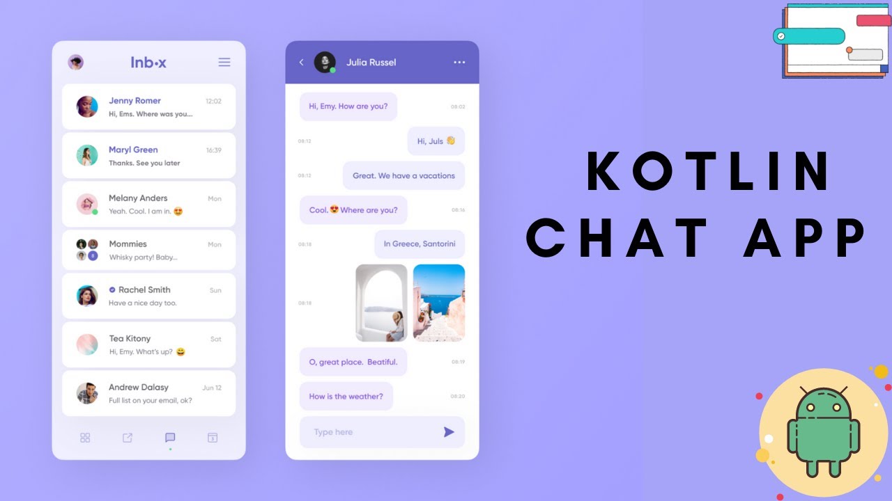 Kotlin | Chat App | With | Firebase Database | Android Studio