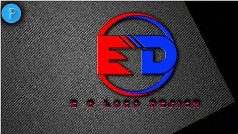 E D Logo Design🤔 Using By Pixellab🤗 Zubairi production