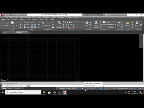 Linijos braižymas AutoCAD