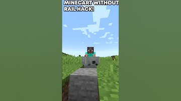 Minecart Without Rail Hack! | #shorts #shortvideo