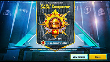🇮🇳🔥 Finally Reached Conqueror C4s11 ❤😱 #solorankpush #bgmi #pubgmobile