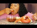 SEAFOOD BOIL MUKBANG WITH BLOVES SAUCE! LOBSTER TAILS & CRAB!