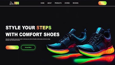 Create Shoes Website Using HTML & CSS | Fast Code
