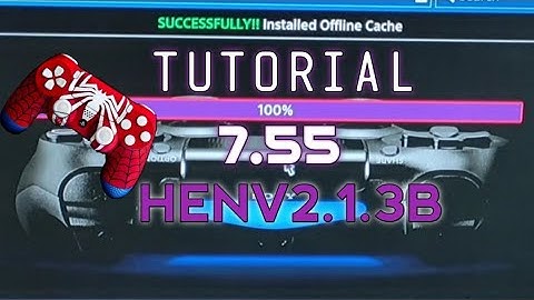 PS4 Jailbreak 7.55 Latest Hen V2.1.3B current updates by crono#