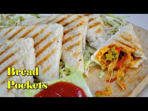 grilled-bread-pocket-(less-oil-recipe)|-healthy-&-delicious!