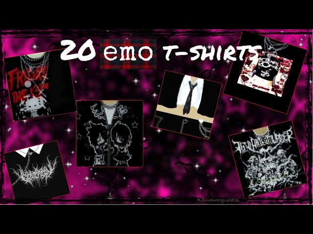 Emo tshirt roblox  Emo tshirts, Roblox t shirts, Free t shirt design