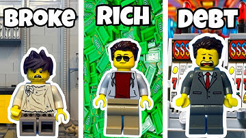 From Broke to Rich to Debt as a Lego Minifigure!