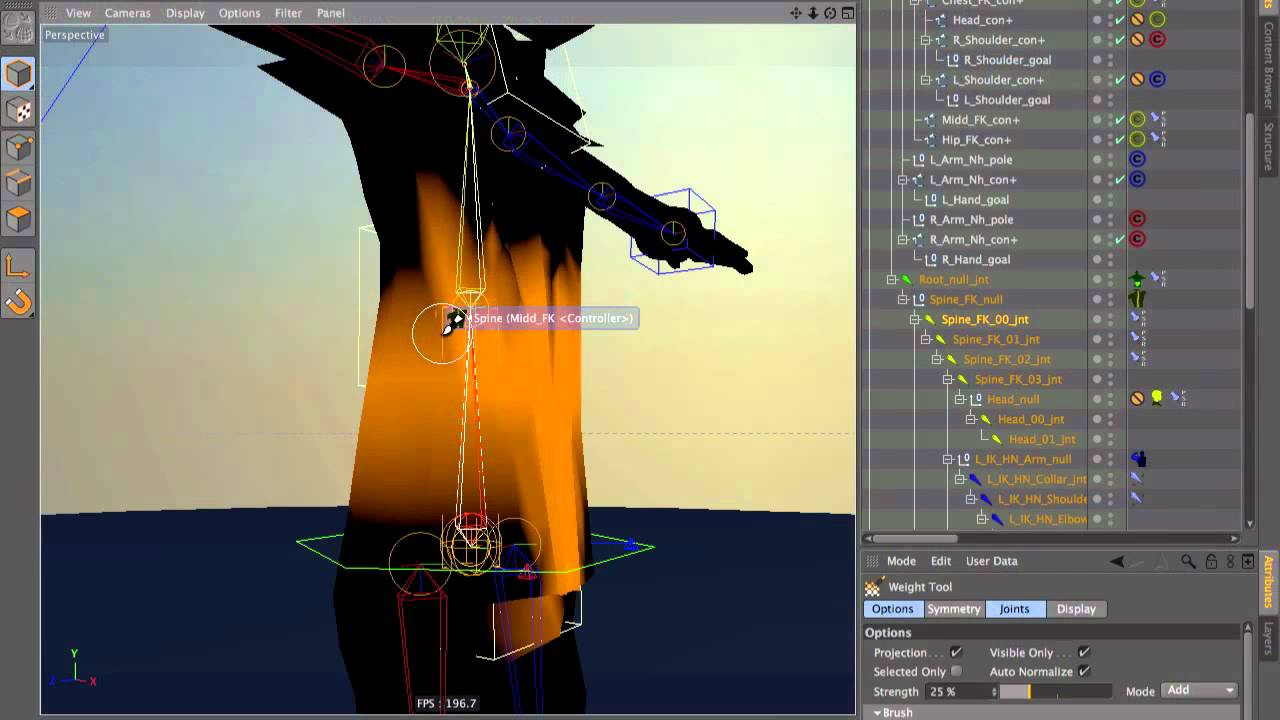 Tip 81 Auto Rigger Reweighting in Cinema 4D R13 YouTube