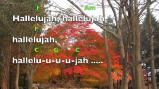 Video thumbnail of "Hallelujah (lyrics&chords)Alexandra Burke"