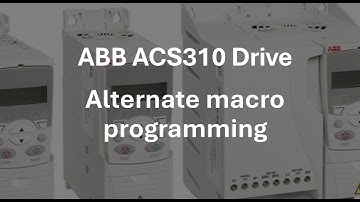 ABB ACS310 drive acceleration & deceleration time parameter & programming in english