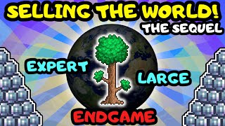 MANUALLY MINING and SELLING a LARGE, EXPERT, ENDGAME World? Terraria 1.4