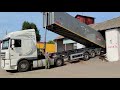 MEGA Light 42m3 и DAF XF - выгрузка рапса / unloading rapeseed