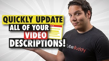 Youtube Description bulk updates -  QUICKLY update your video descriptions!