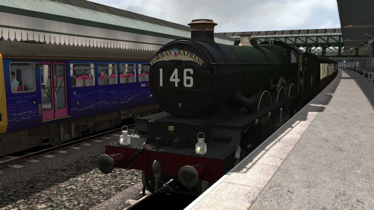 The Torbay Castle - Riviera Line - GWR 4073 Castle Class 4-6-0 BR Green - Train Simulator 2022