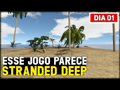 JOGO DE SOBREVIVÊNCIA ESTILO Stranded Deep - PRIMEIRO DIA NA ILHA! -  Escape the Pacific 
