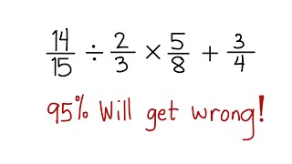 PEMDAS and FRACTIONS Order of Operations - Adding, Dividing and Multiplying Fractions