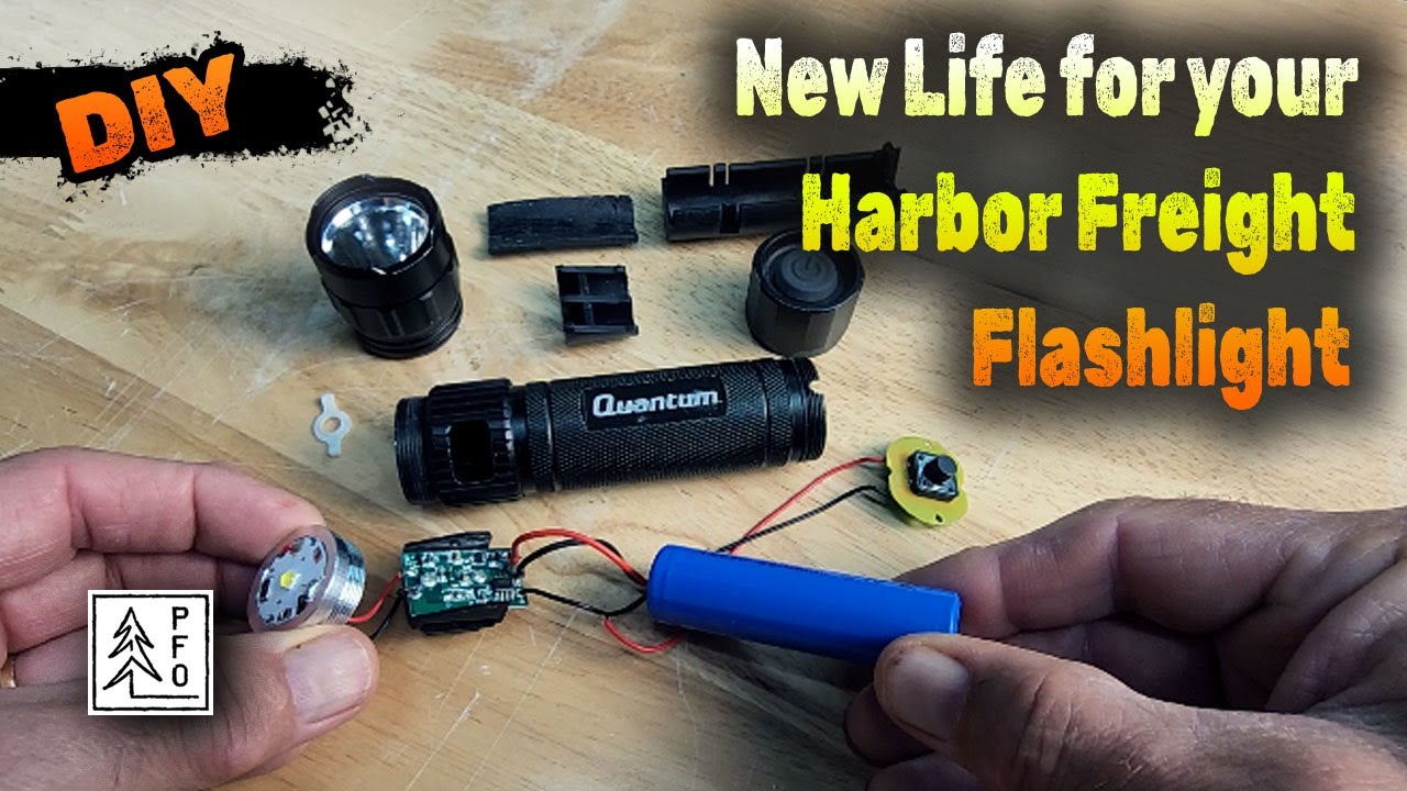 How to Replace the Hard-wired Battery on a Harbor Freight Quantum Rechargeable Flashlight