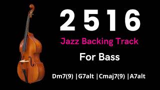 Cool Jazz Backing Track For Bass in C major - 2 5 1 6 Progression