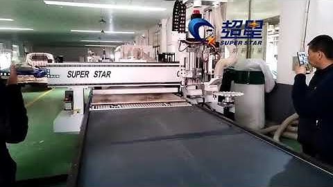 ATC cnc router with Carousel 9kw ATC spindle and boring/drilling bits for wood panel furniture