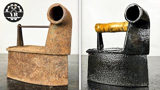 Extremely Unique Iron With Chimney - Restoration ASMR