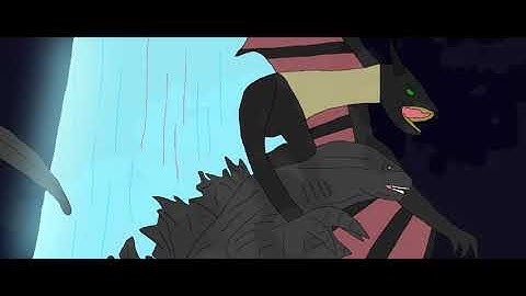 Godzilla vs Ion Dragon Animation Two New Extra Extended Clips (First Fight)