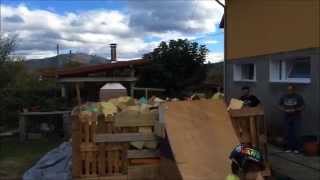 saltos en piscina de espuma con BMX FOAM JUMP