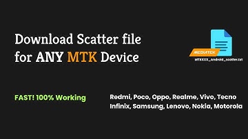 📄How to Download Scatter File for ANY MTK Device | ⚡️sp flash tool scatter file download