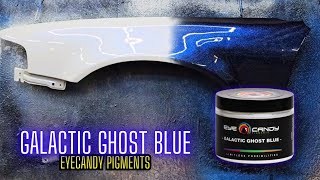 GALACTIC GHOST BLUE EYE CANDY OVER RUSTOLEUM AND FINISH 1 CLEAR COAT REVIEW