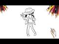 Como Desenhar Michael Jackson Chibi 🕺🏽 | Passo a Passo Fácil e Divertido