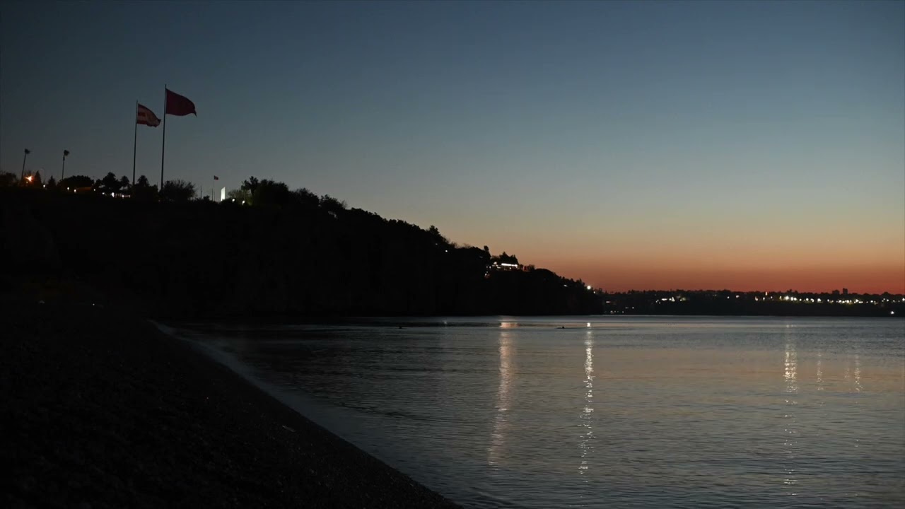 Sunrise in Antalya. ASMR. Relax video 1 hour long