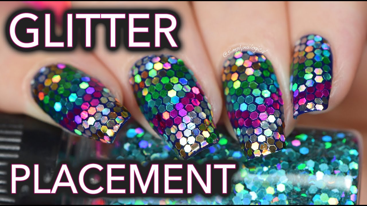 10. Glitter Placement Nail Art - wide 5