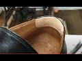 Shoe repair. The torn top line. Remake.