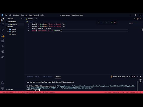 How to calculate area with Python