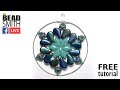 Beadsmith FBLIVE: Hoop-Star Earrings Tutorial featuring GemDuo and Paisley Duo Beads
