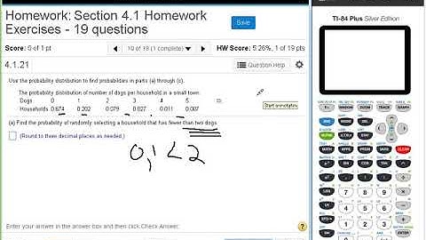Dr  Swiersz Video Solving Section 4 1 Homework Exercises #9 Through #11   20171215 Stats