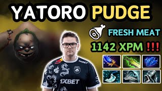 🔥 7.36a YATORO PUDGE Safelane Highlights 🔥 6000+ HP With 20 KILLS YatoroGod - Dota 2