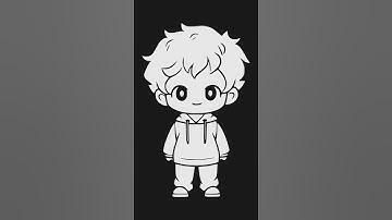 Winter Boy in Inkscape #inkscape #illustration #boyart #winterdress #howtodraw