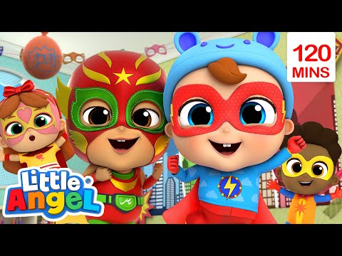 Superhero Song + More Play Pretend Nursery Rhymes | @LittleAngel Kids Songs & Nursery Rhymes